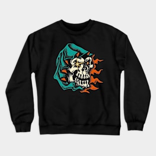 HOODED SKULL Crewneck Sweatshirt